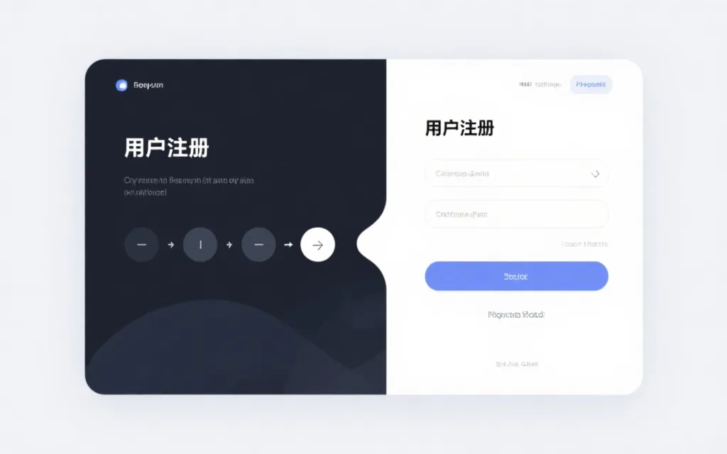 用户注册界面流程可视化